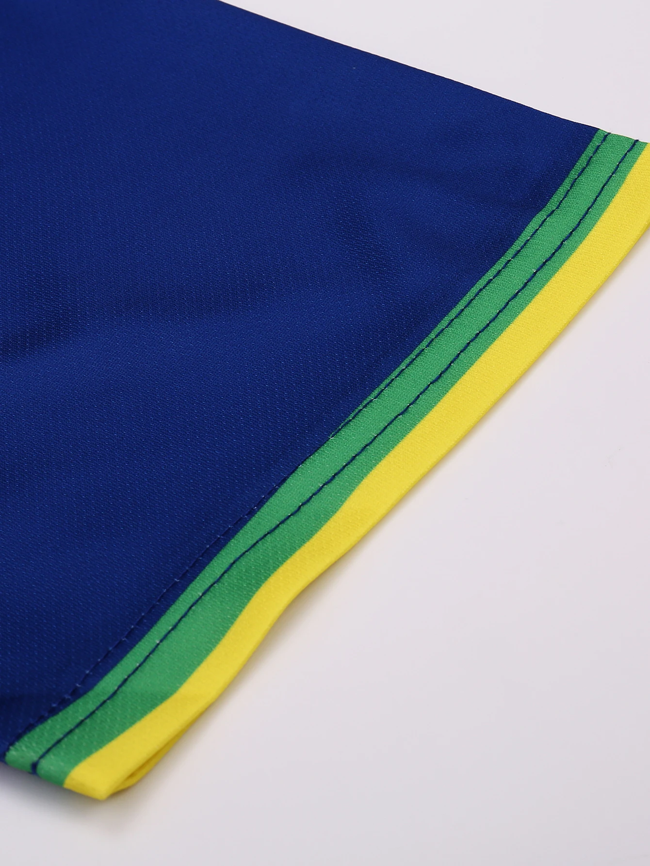 Colorful Summer Soccer Jersey Set for Kids - Yingruida Blue Brazil Away Design