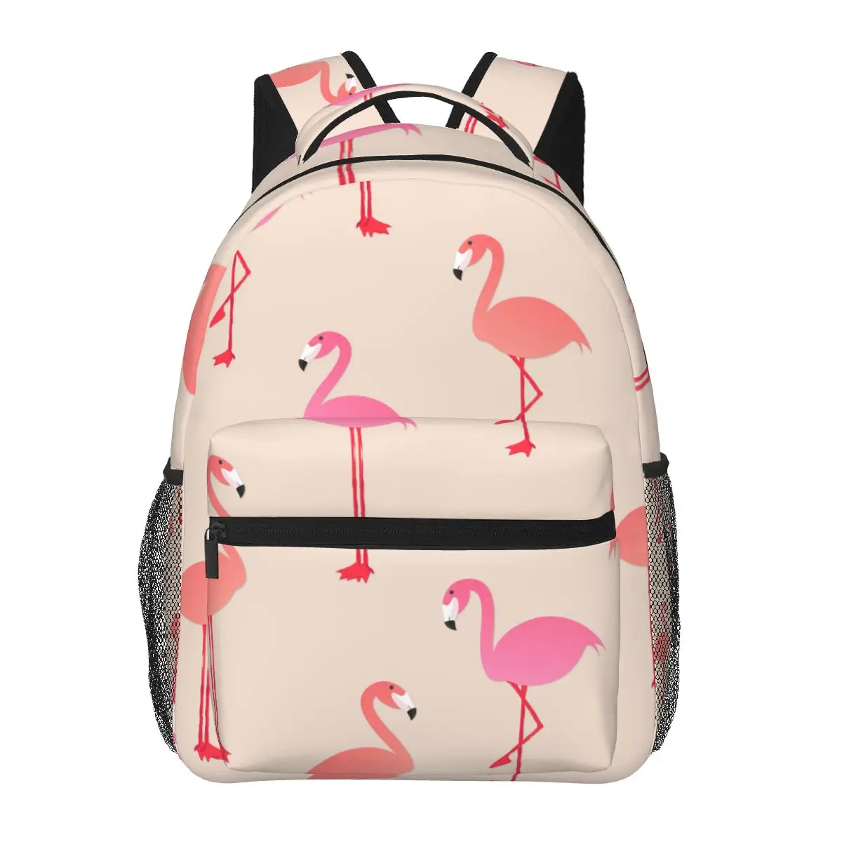 

Teen School Bag for Girls Boys Backpack Bookbag Middle Student Schoolbag Cute Flamingo Illustration Bagpack