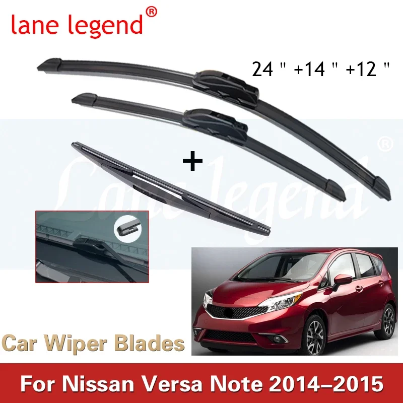 Juego De Brazo + Escobilla Trasera Para Nissan Versa Hatchback (2007-12) AUXITO