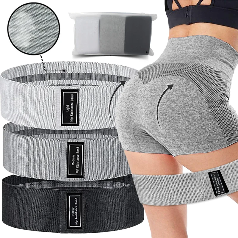 Crochet Resistance Band Deep Squat Buttocks Shaping Men and Women Single Training Ring Fitness Elastic Band