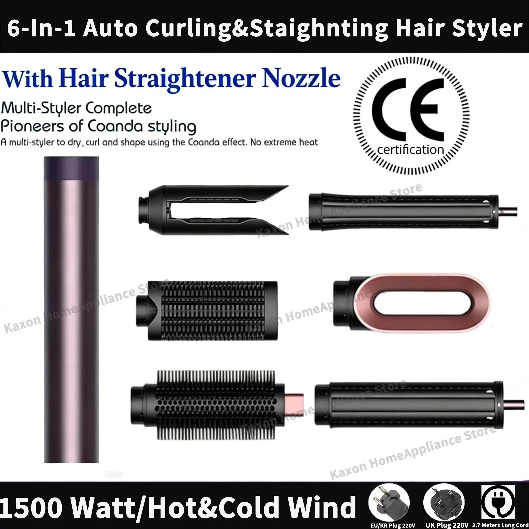 SenCiciMen Auto Curling Multi Hair Styler Fer à Boucler Brosse Soufflante Chauffante Sèche-Cheveux Professionnel pour Boucles de Salon 1
