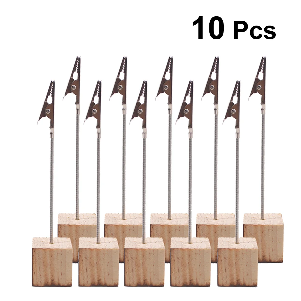 10pcs Creative Table Number Holder Wedding Table Name Holder Clips