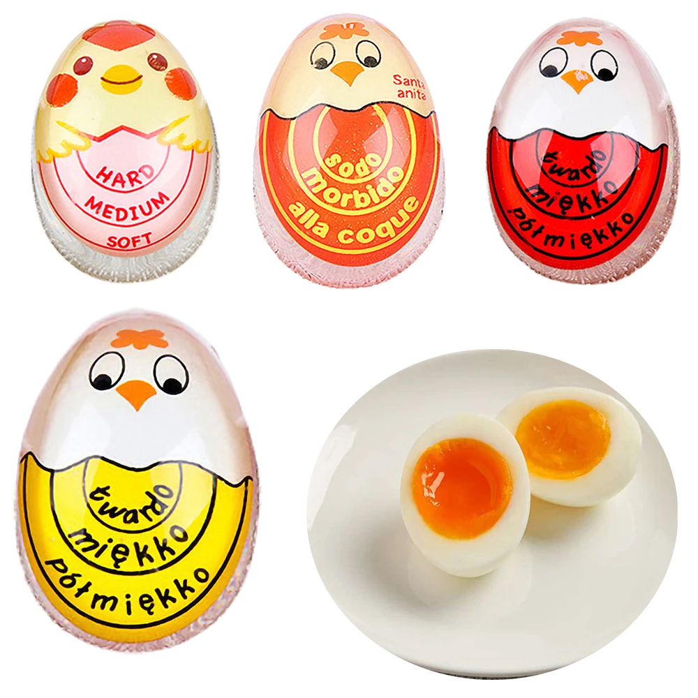 

Egg Timer Boiled Egg Gadget Resin Boiled Egg Cooker Color Changing Cooking Temperature Observer Soft Hard Egg Tool Kitchen Timer