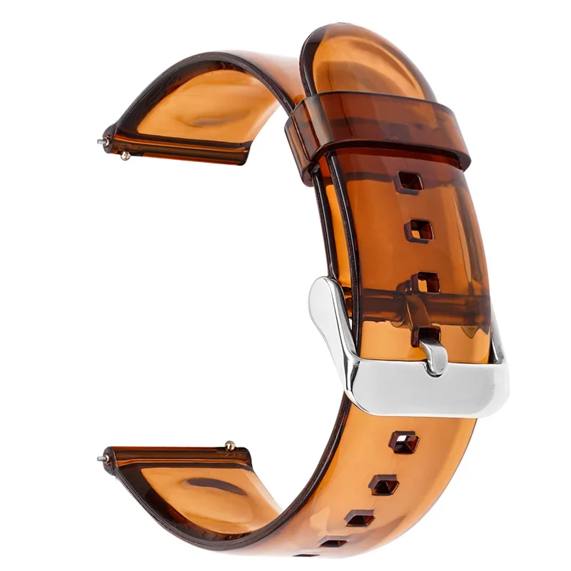 Colorful Transparent PVC Strap for Men and Women - 20mm/22mm Replacement Band
