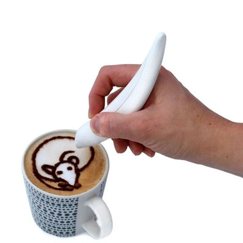 Caneta Elétrica Latte Art para Bolo de Café, Decoração De Bolo, Caneta De Escultura, Cozimento, Ferramentas De Pastelaria, Spice, 1Pc