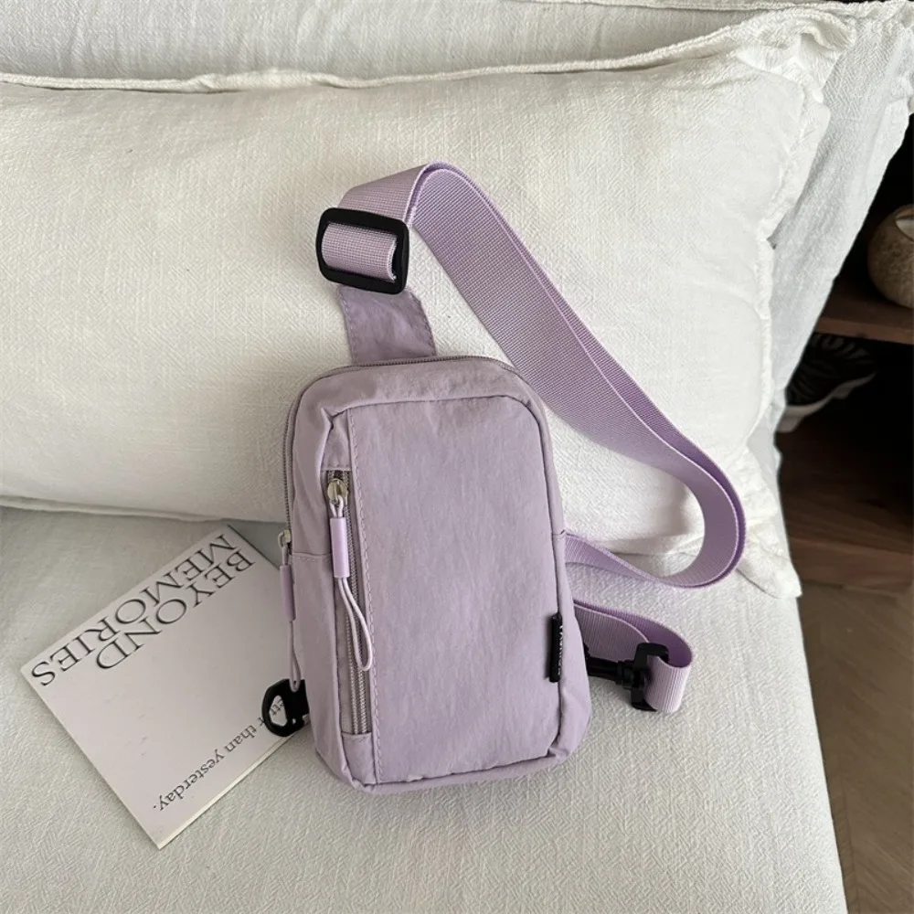 Paar Brust Tasche Einfarbig Schulter Tasche Einstellbare Umhängetasche Handy Tasche Für Outdoor Reise Koreanischen Stil Sport Taille Tasche – Detail 8