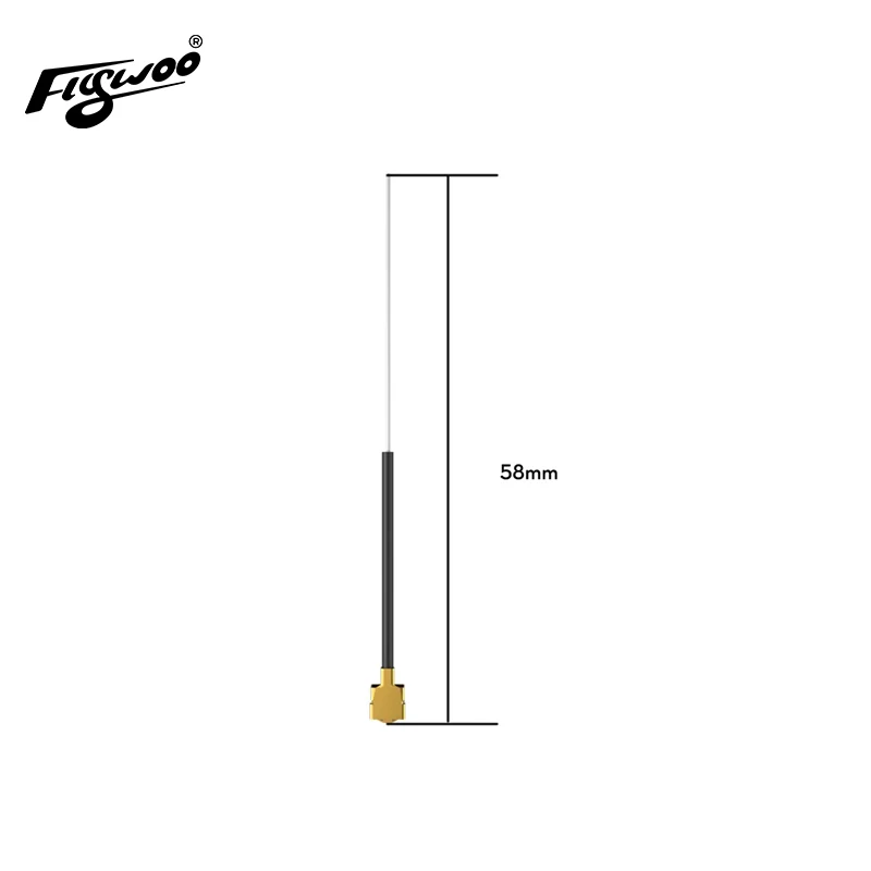 Connecteur IPEX4 de l'antenne 2.4GHz 1.5dBi pour Radio ELRS FPV en gros plan