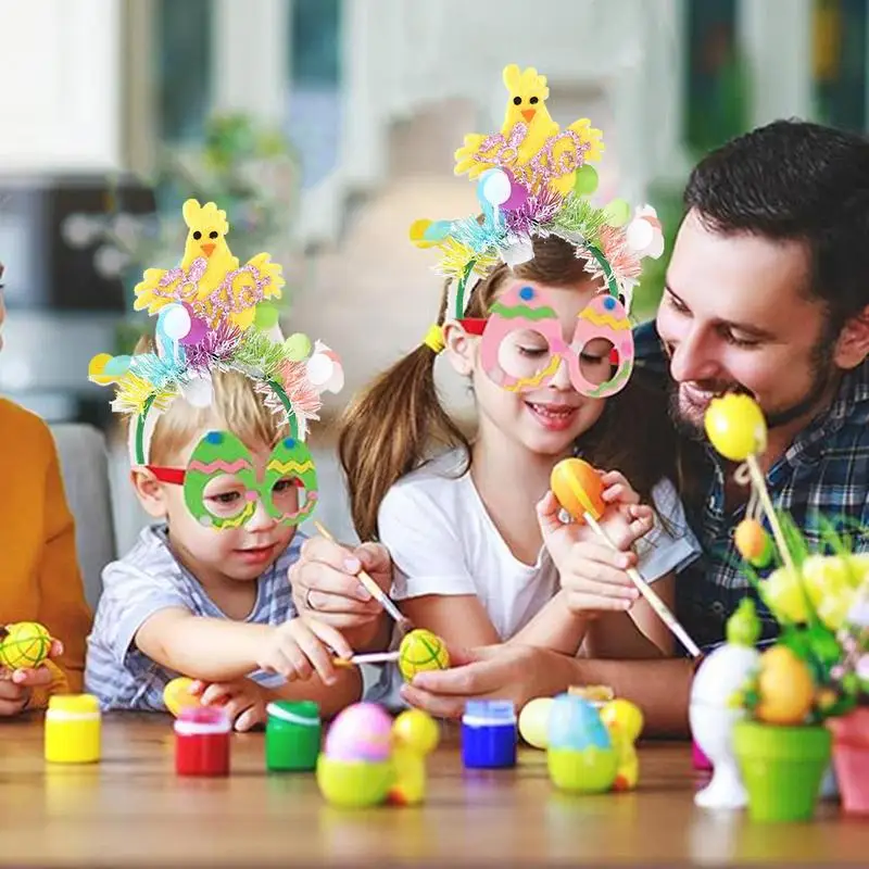 Happy Easter Headband Happy Easter Day Hairband For Decoration Cartoon Spring Day Party Hair Hoop Decoration For