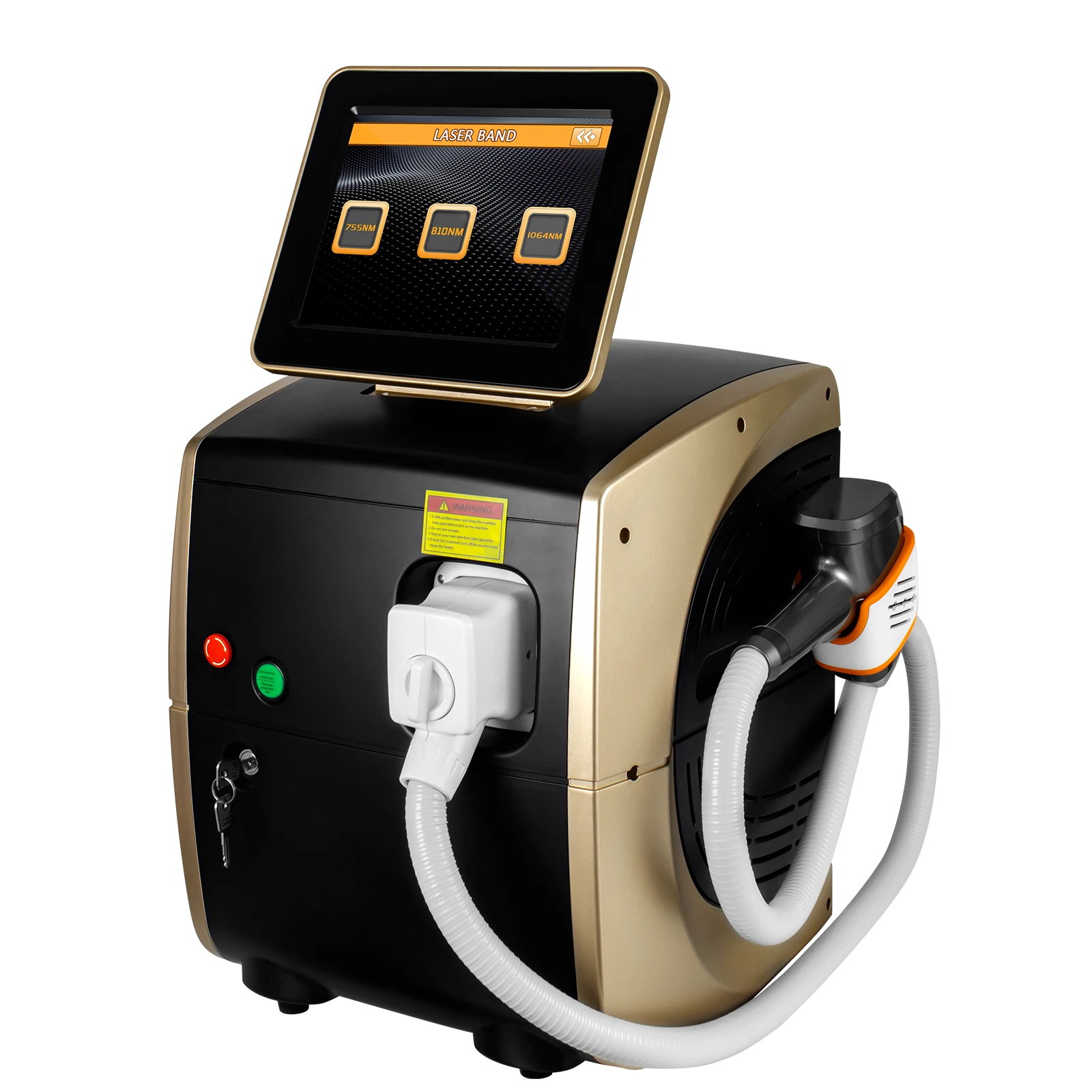 

3 Wavelengths 810nm 755nm 1064nm Diode Laser Hair Removal Equipment Lazer Machine For Laser Hair Removal