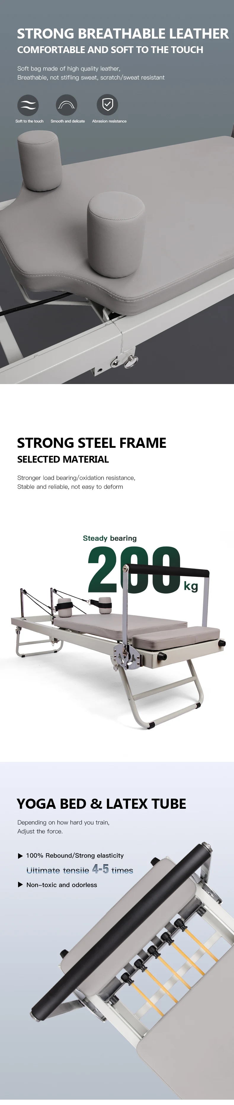 A must-have Pilates core bed for the gym, a large yoga body shaping equipment with a square box for precise core training S5b69961929da4362a281958817860172X