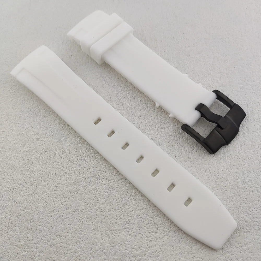 Premium Rubber Watch Strap 22mm Replacement Bracelet - Durable and Comfortable Watch Accessory