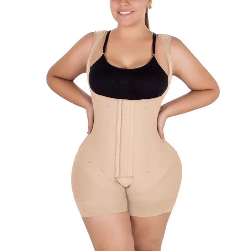 Women High Strong Pressure Body Shaper Butt Lifter Shapewear Tummy Control Slimming Flat Belly Waist Training Bodysuit Fajas