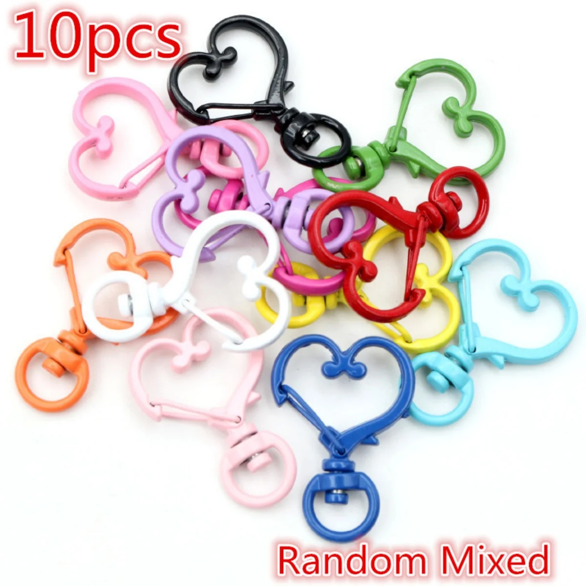 Snap Hook Trigger Clips Buckles For Keychain Lobster Lobster Clasp Hooks for Necklace Key Ring Clasp Jewelry Supplies 10pcs/lot