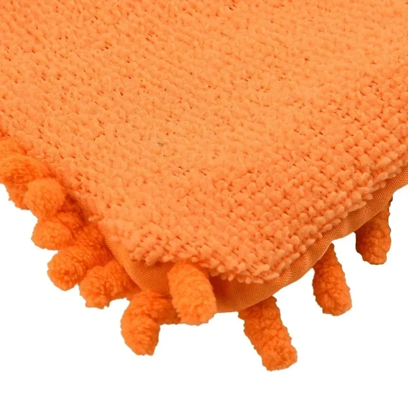 Ultra-Soft Double-Sided Long Pile Car Wash Mitt – Thick Plush Microfiber Dust Removal Tool for Home and Vehicle Cleaning
