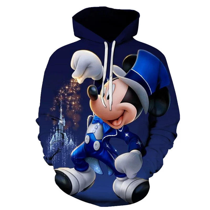 

Disney Minnie Mickey Mouse Men Women Hoodies Casual Hip Hop Streetwear Long Sleeves Sweatshirts Boys Girls Autumn Tops Coats
