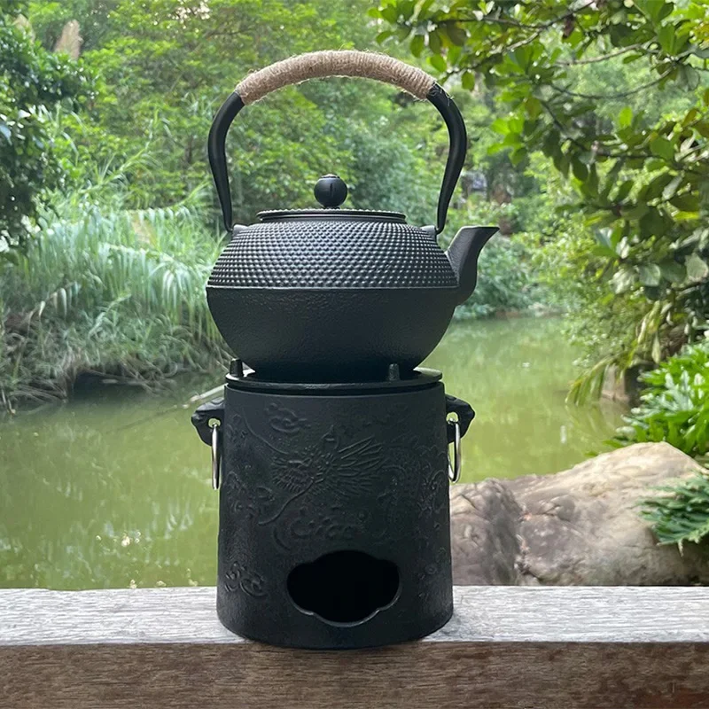 Vintage Teapot warmer Cast iron Making tea Stove Charcoal firing alcohol stove Portable Charcoal stove Kung Fu Tea Fire Stoves