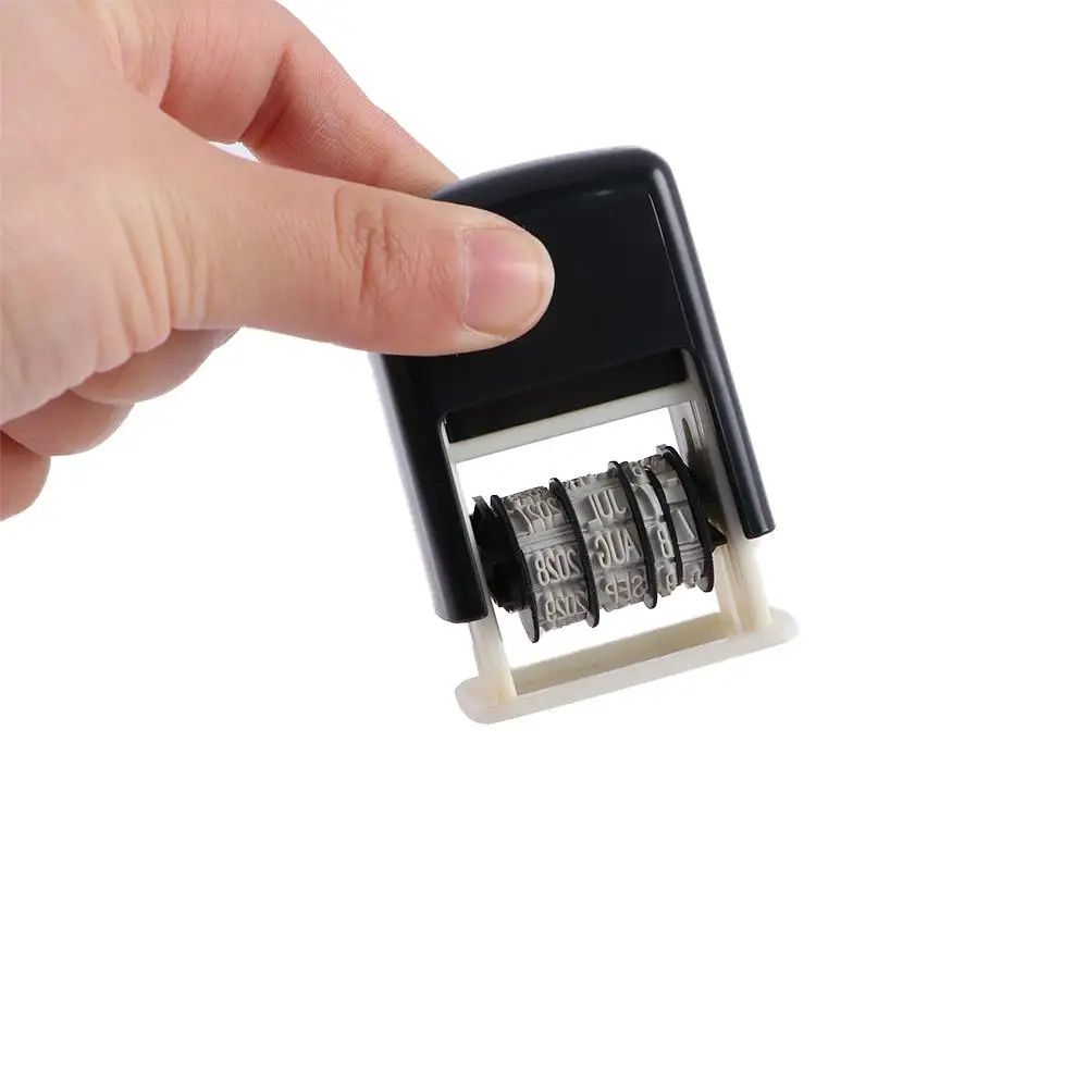 워드휠 영어 씰 용품 금속 DIY 엠보스 롤러 계정 사무용품 머드 세트 날짜 씰 날짜 스탬프