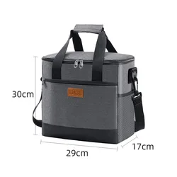 Spacious Insulated Lunch Bag for Work and Outdoor Adventures (Insulated Bag Gray)