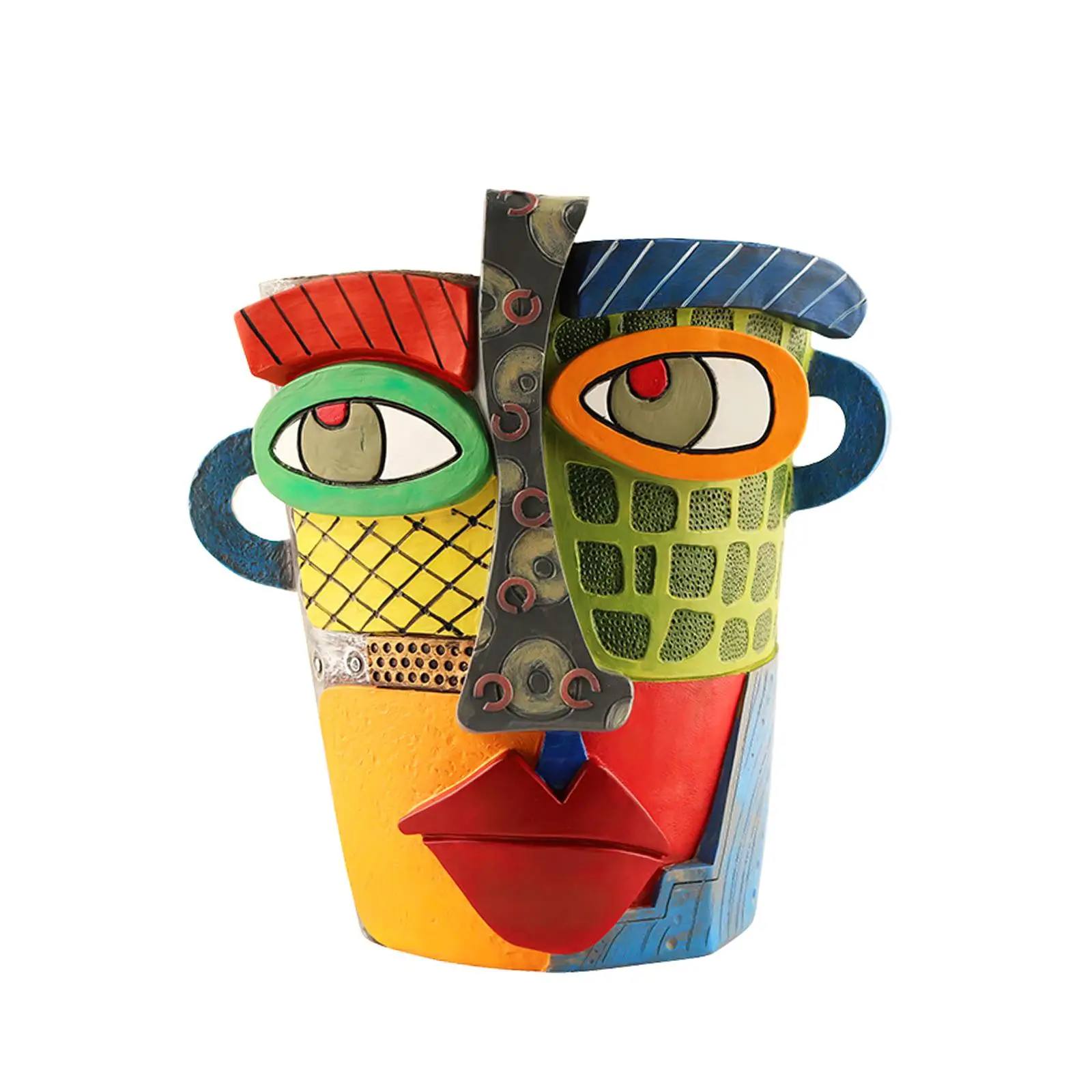 Abstract Head Planter Art Vase Succulent Pot for Windowsill Garden Table