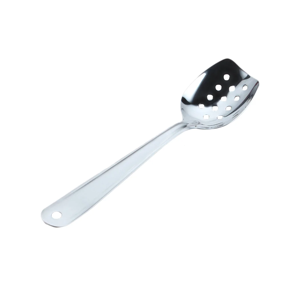 

Salad Spoon Western Food Serving Colander Soup Hollow Stainless Steel Tea Spoons