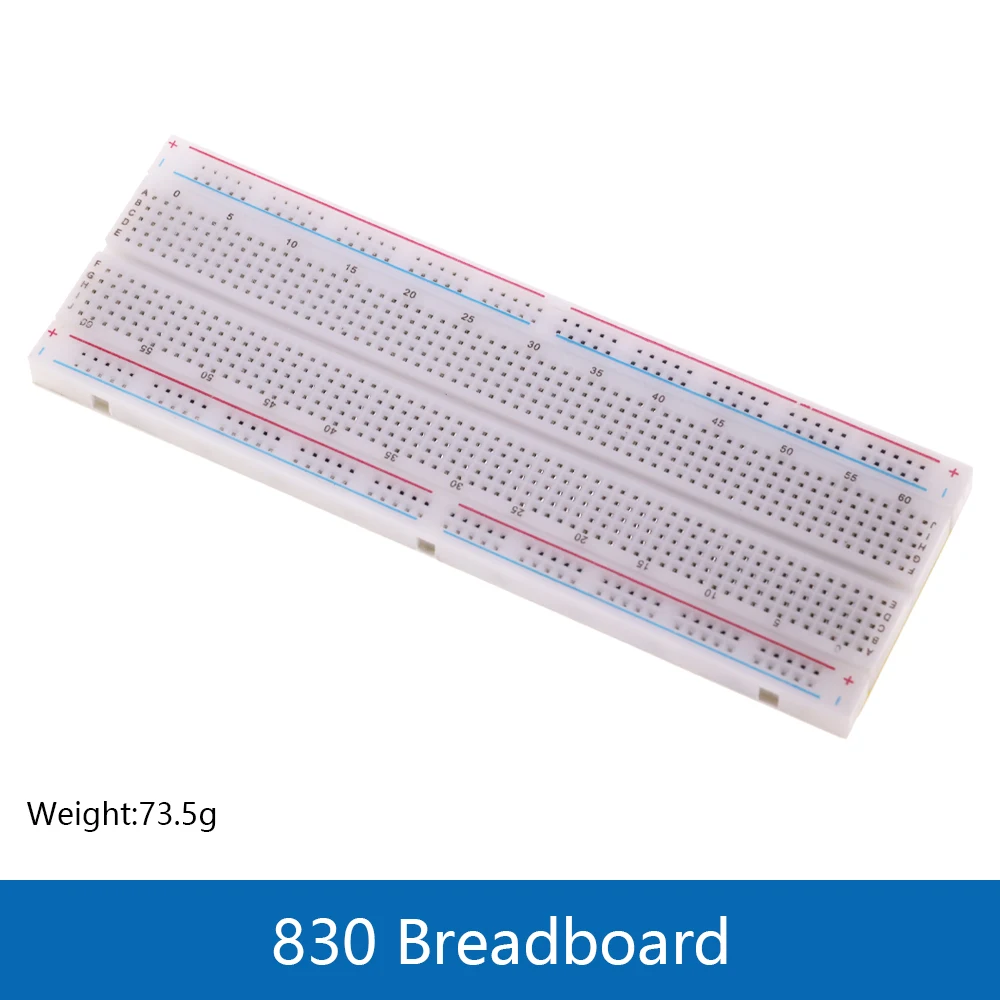 3,3 V/5 V MB102 Breadboard-Leistungsmodul + MB-102 830 Punkte Prototyp-Breadboard für Arduino-Kit + 65 Überbrückungsdrähte im Großhandel – Detail 27