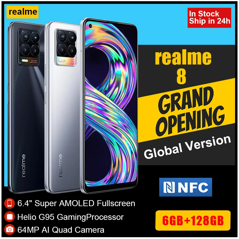 unbranded cell phones realme 8 Smartphone 64MP Quad Camera Phone Helio G95 6.44"inch AMOLED Display 5000mAh Battery 30W Charge 6GB 128GB Cellphone motorola moto g cell phone