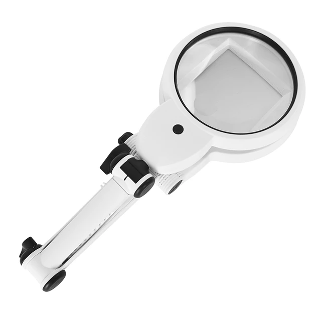 Rechargeable hand-held/Standing Magnifying Glass with Light for Reading  Inspection Jewelry, Exploration - AliExpress