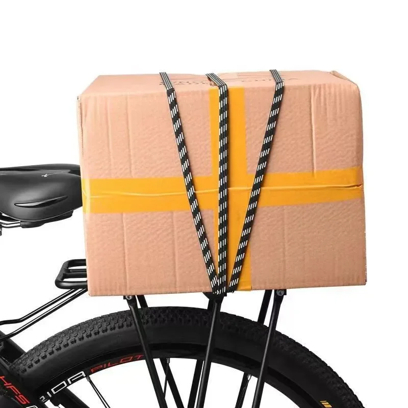 Description Picture 2 of itemBicycle Luggage Rope Elastic Carrier Rack Straps Elastic Rubber Belt Buckle Rope Belt With Hook Mountain Bike Bag Accessories
