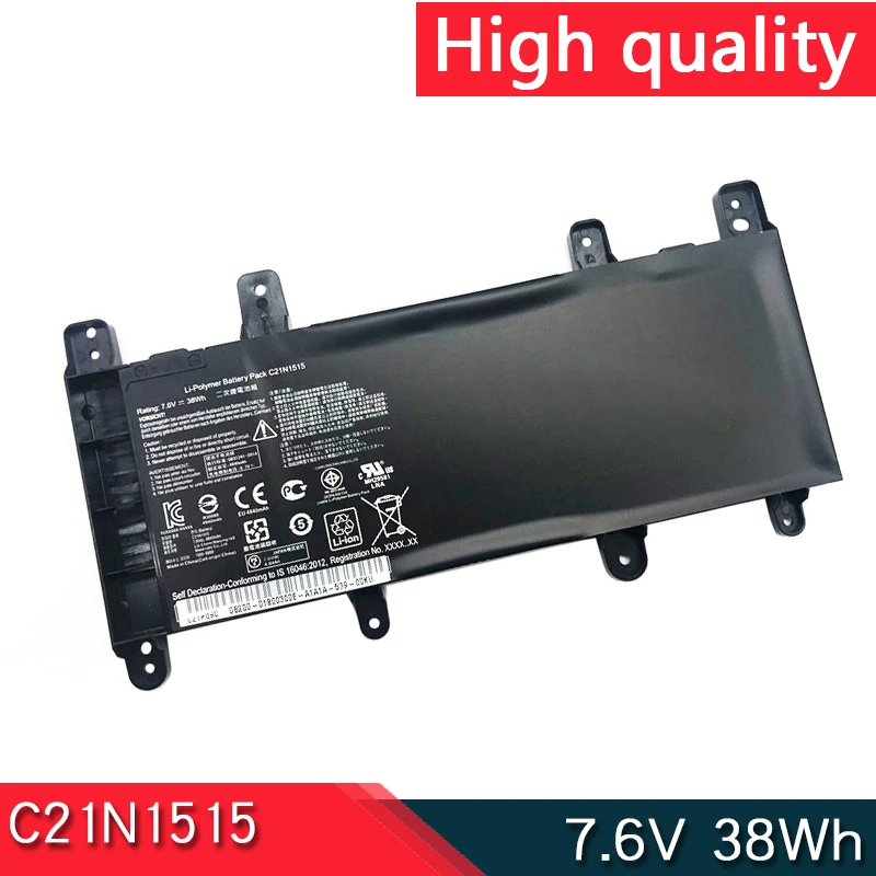 

Новый C21N1515 7,6 в 38 Втч Аккумулятор для ASUS VivoBook X756UA X756UJ X756UX X756UB X756UQ X756UV X756UW F756UX F756UJ R753UA P2720UQ