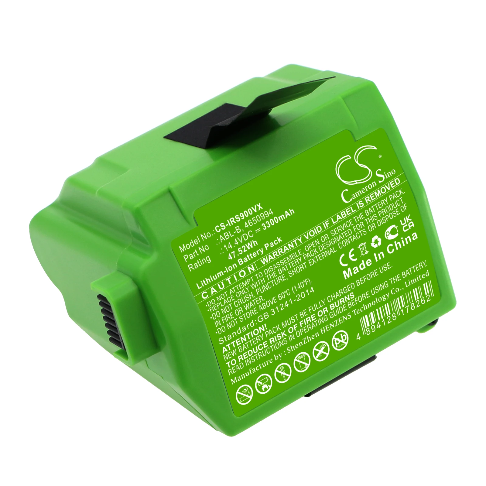 

Сменный аккумулятор для iRobot Roomba S9, Roomba S9 +, S955020 4650994, ABL-B V/mA