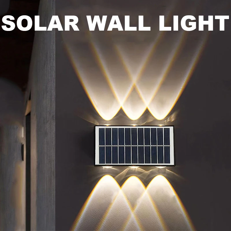 Outdoor Solar Wall Light Solar Light Waterproof Led for Courtyard Street Landscape Garden Decoration Wall Lamp