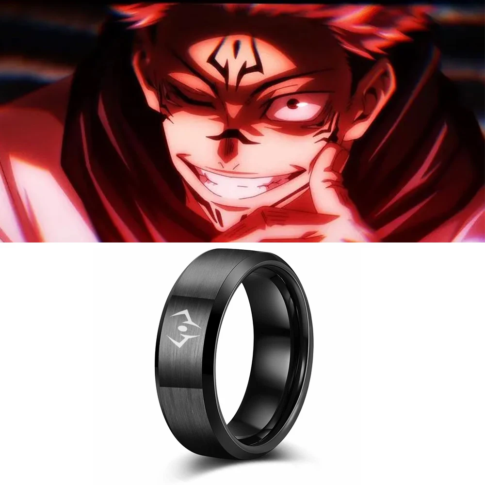 Finger Rings, Stainless Steel Rings, Metal Rings for Anime Jujutsu Kaisen Cosplay