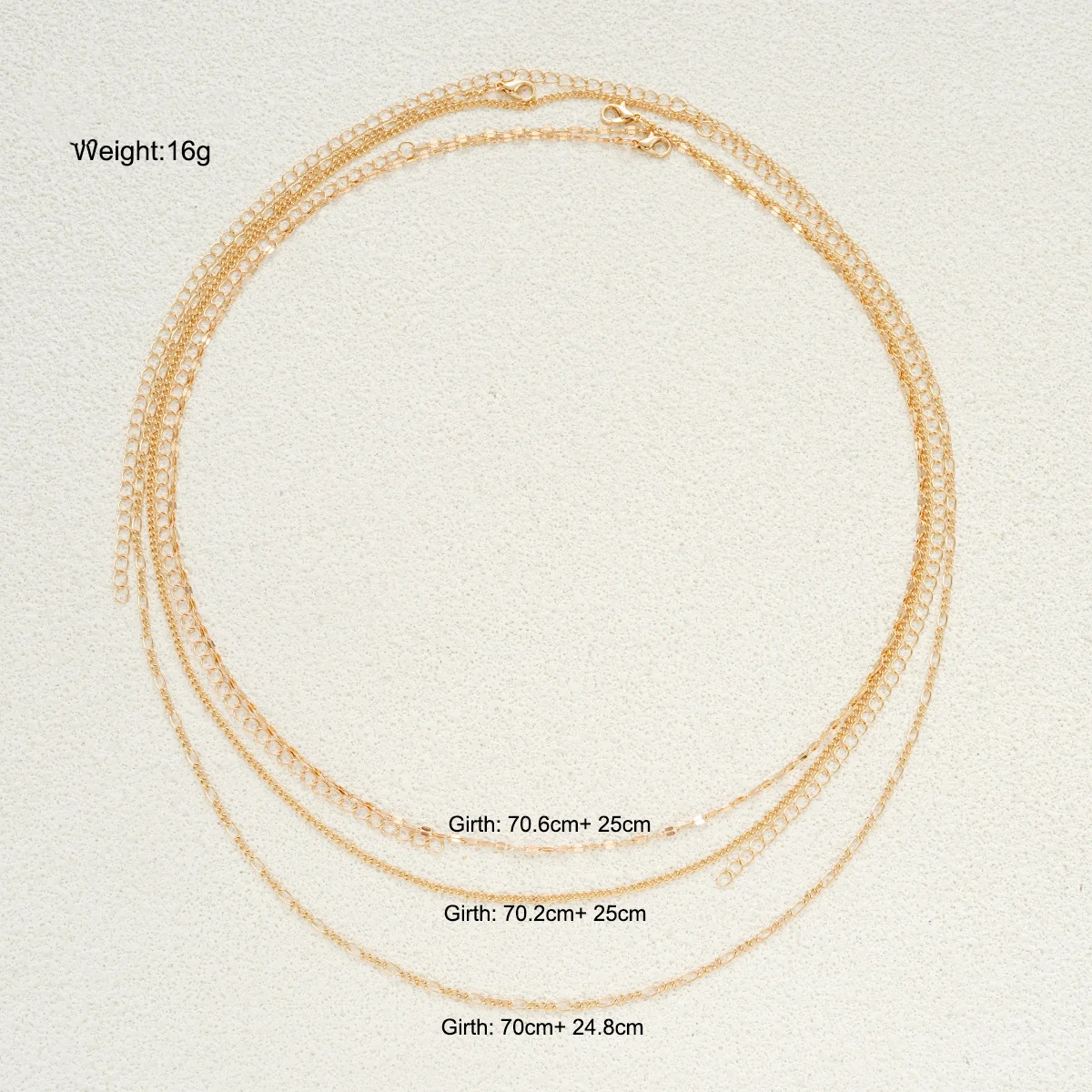 3pcs Set Simple Sexy Waist Chain For Women Fashion Multi-Layer Design Belly Chain Daily Wear Vacation Dating Body Jewelry Gifts