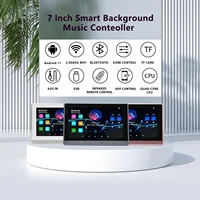 NEW 7 inch Android 11  wall music amplifier audio System 8 x 30W 2 Zone Android 11 wifi 7 inch Touch Screen Wall Amplifier 1