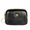 Simple Genuine Leather Women Coin Purse Double Zipper Small Purse Wallet Mini Purses 1