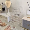 Acrylic Storage Box 6/9/12 Grids Jewelry Organizer Transparent Display for Earring Necklace Cosmetics Storage Case Drawer 2
