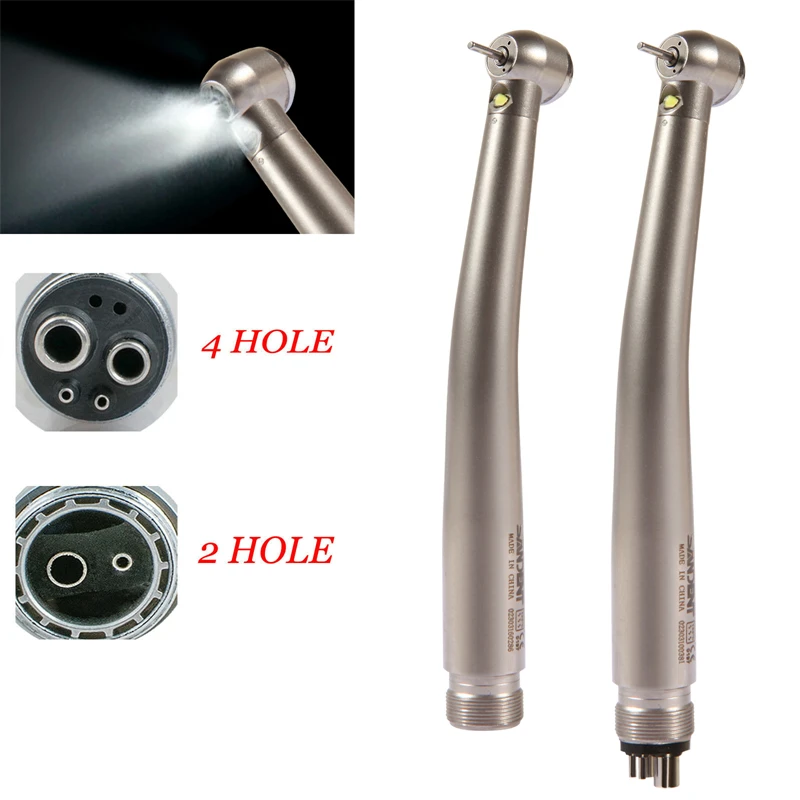 

Dental Turbine NSK Style LED E-generator Fiber Optic High Speed Triple Spray Handpiece 2/4 Hole Push Button