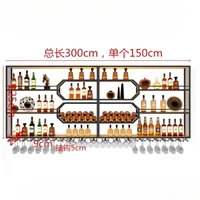 Drinks Bar Cabinet Portable Shelves Luxury Whiskey Iron Wine Rack Outdoor Home Open Cabinets Display Vitrinas Full Bar Furniture 6