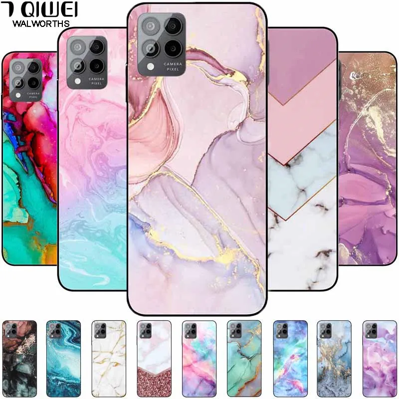 Per T-Mobile T Phone Pro 5G Custodia Protettiva Morbida In Silicone Tpu Cover Posteriore Per T-Mobile T Phone 5G Tphone Bumper Cool Marble Bag