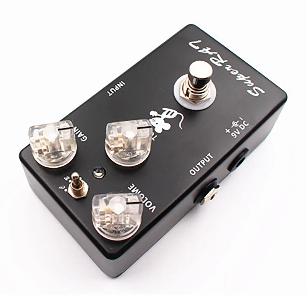 Mosky Pedal De Guitarra 클래식 쥐 왜곡 슈퍼 RAT 왜곡 기타 페달 손으로 만든 3 모드 부스트 프리 앰프-3 In 1 페달베이스