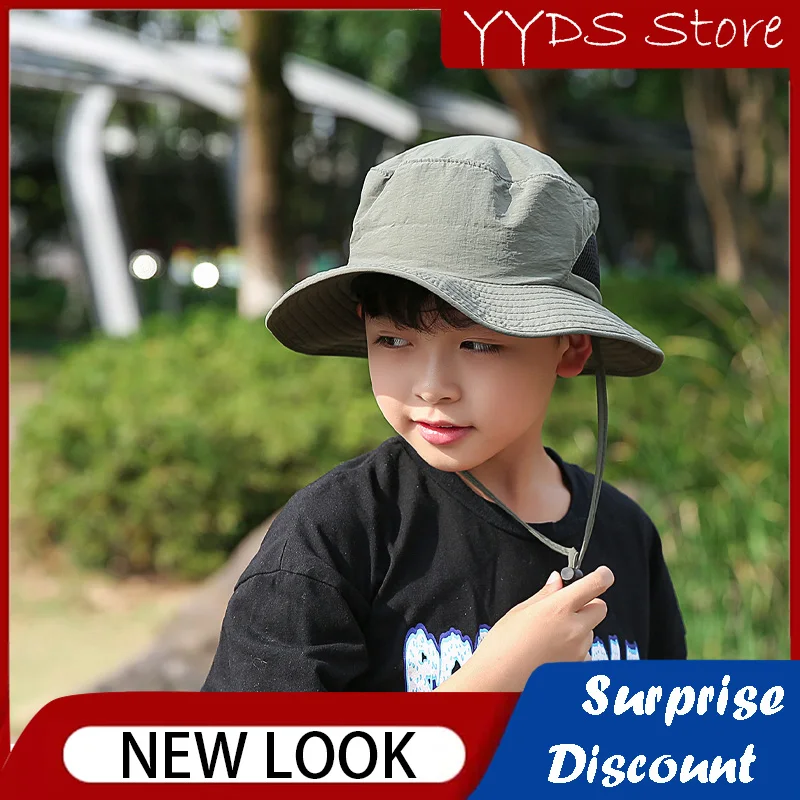 Children's Waterproof Outdoor Fisherman Hat UV Protection Boys Girls Fishing Hat Panama Quick-drying Sunscreen Hat Free Shipping large stamp ink pad oversized dedicated quick drying sponge ink pad free shipping