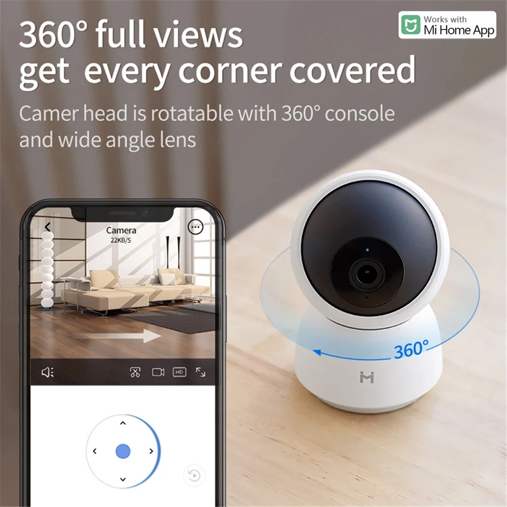 Original Smart Camera 2K 1296P 1080P HD 360 Angle WiFi Night Vision Webcam Video IP Camera Baby Security Monitor for Mihome APP