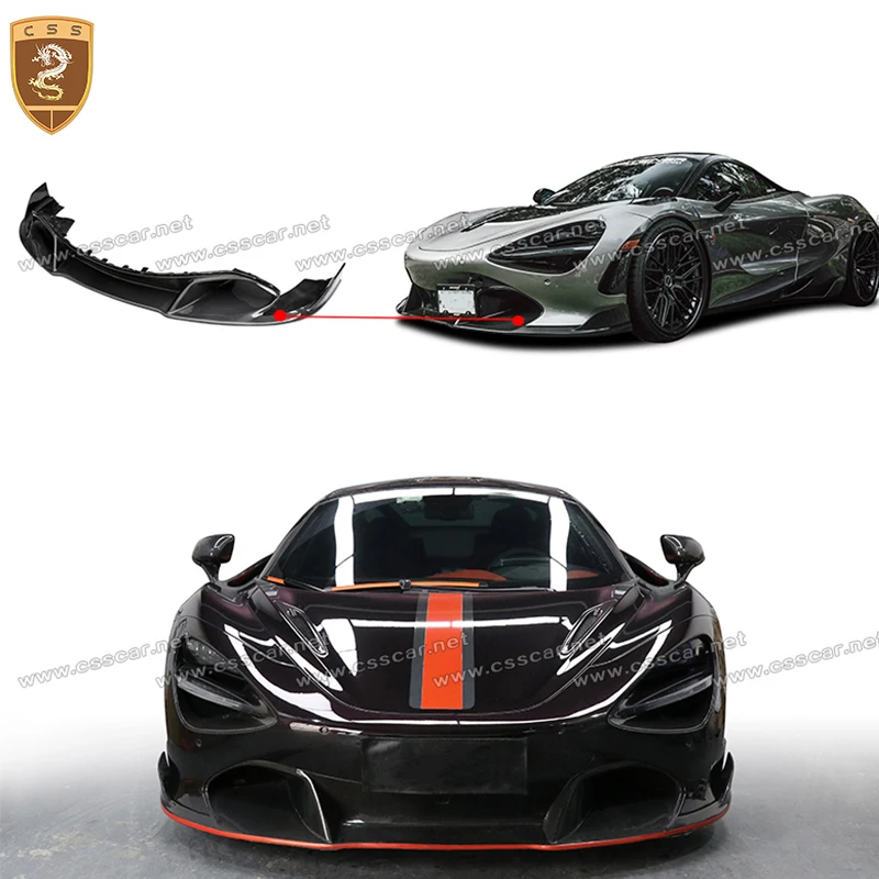

Автомобильный передний бампер, разветвитель, спойлер на бампер для Mclaren 720S V Style, внешний защитный чехол из углеродного волокна, спойлер