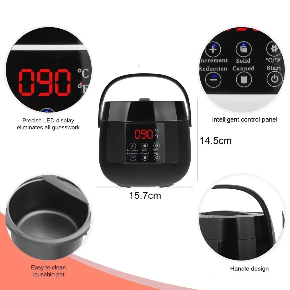 110V 220V 100W Depilatory Wax Machine Wax Therapy Machine Intelligent Depilator Non Stick Pot Honey Melting