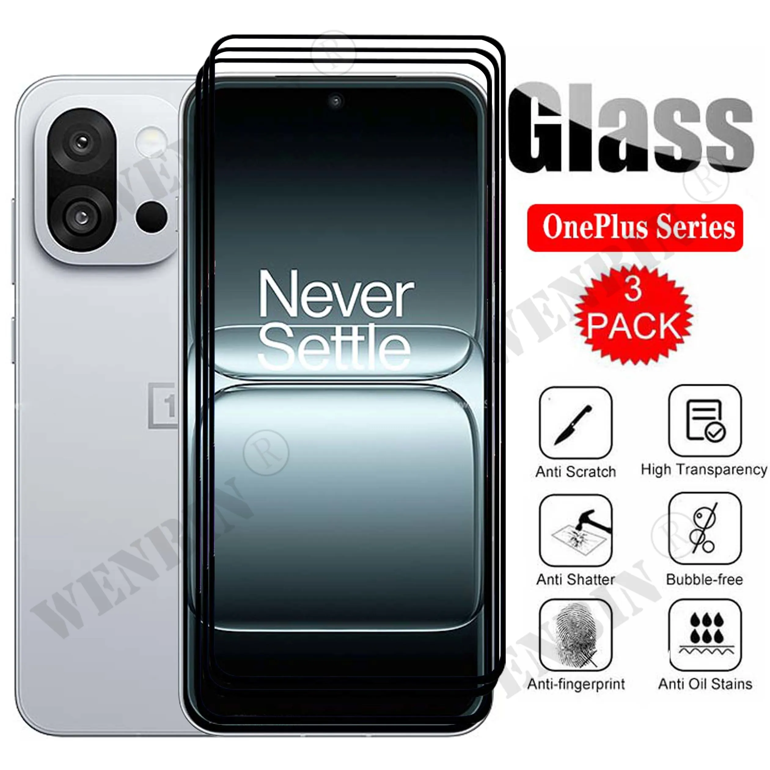 Premium 3-Pack Tempered Glass Screen Protectors with Full Coverage Protection