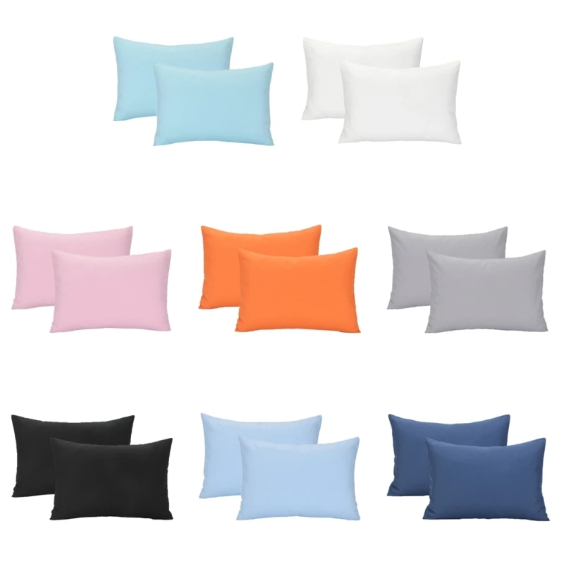 Kids Pillow Covers for Children 2PCS Microfiber Pillow Cases Toddler Envelope Pillow Cover Breathable Travel Pillowcase 2