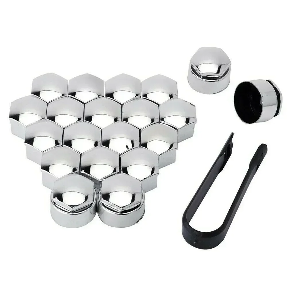 20Pcs Car 122mm x 18mm Chrome Nut Cap Wheel Bolts Removal Tool Wheel Set Automobiles Accessories Nuts Bolts car accessories,auto accessories