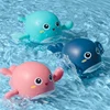1Piece Baby Bath Toys Pool Beach Classic Chain Clockwork Water Toy Bathing Cute Duck Turtle Dolphin For Kids Water Playing Toys 1