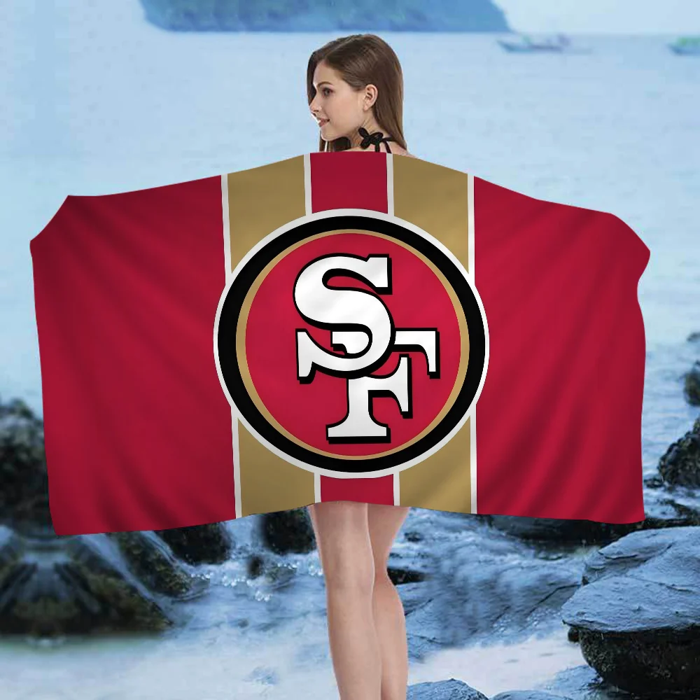 San Francisco 49er Team Big Microfiber Beach Towels Quick Dry Towel Sand Beach Towels Pool Towel for Travel Swim Pool Yoga