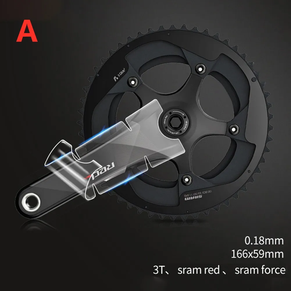 

Bicycle Bicycle Crank Sticker Bike Crank Decals For SRAM/SHIMAN0 Protector Road Stickers Pratical Useful Durable